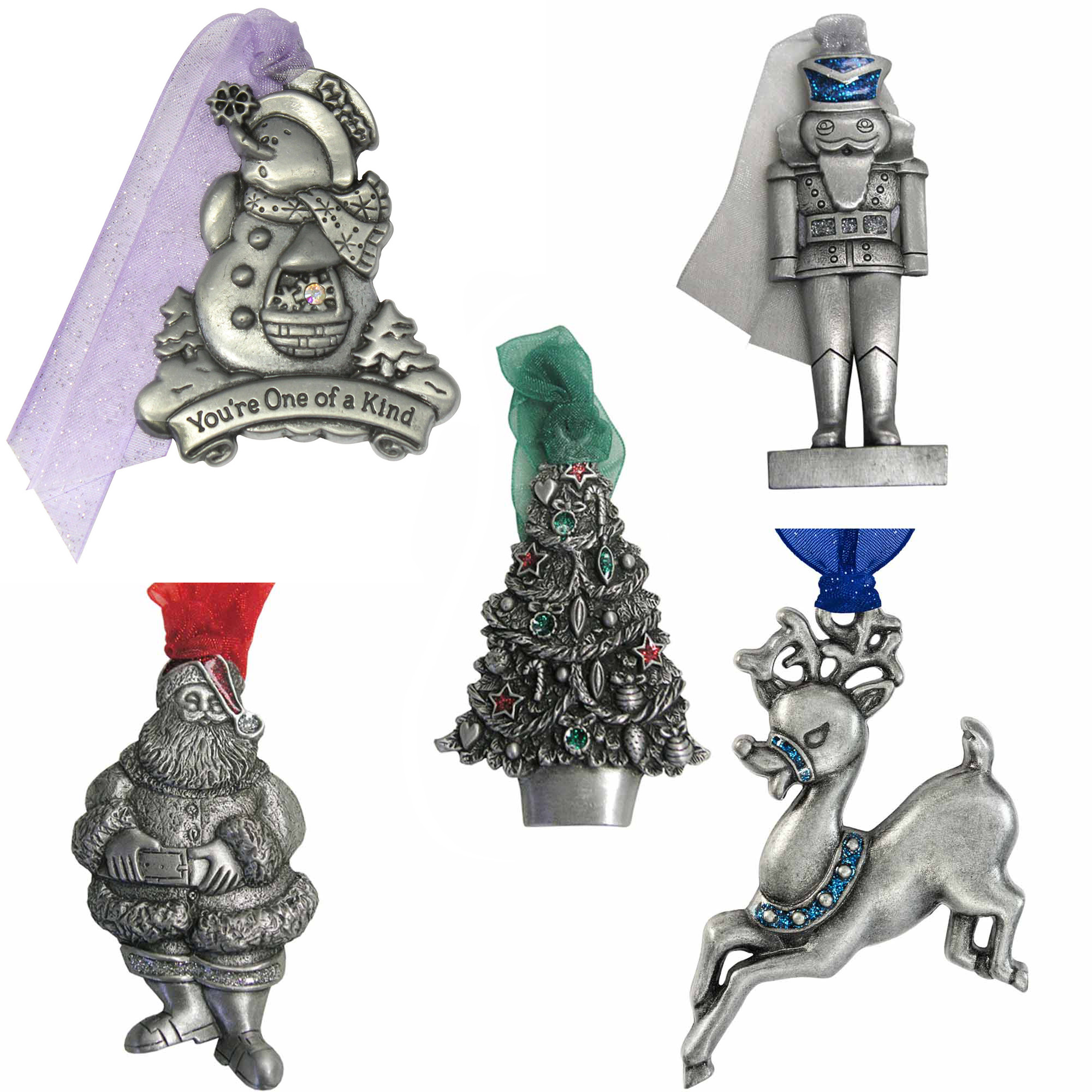 Gloria Duchin A Vintage Christmas Pewter Ornament Collection