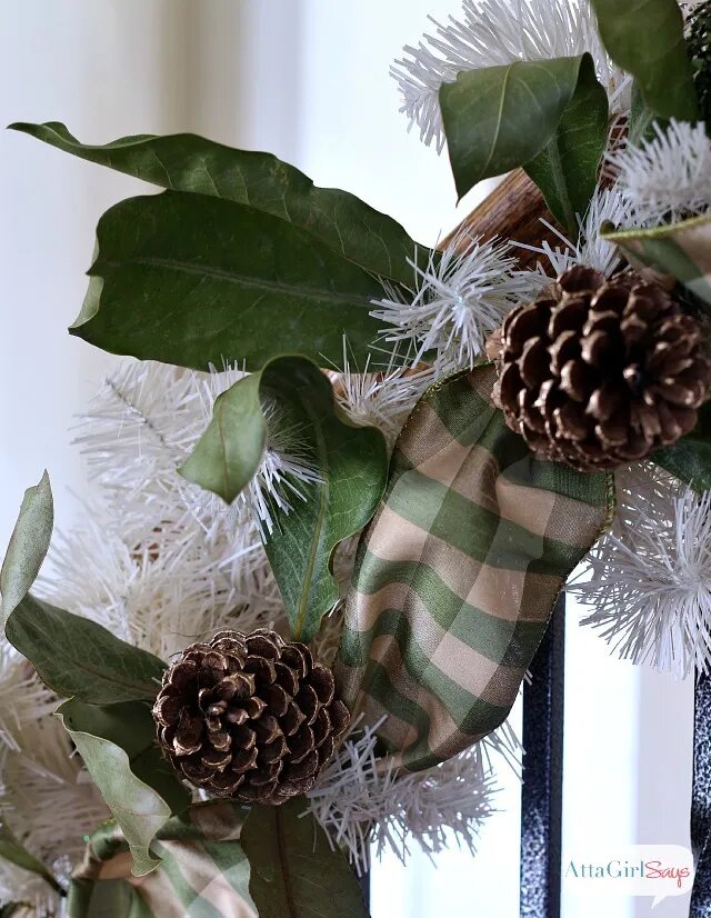 Gilded Pinecone Christmas Garland from Attagirlsays